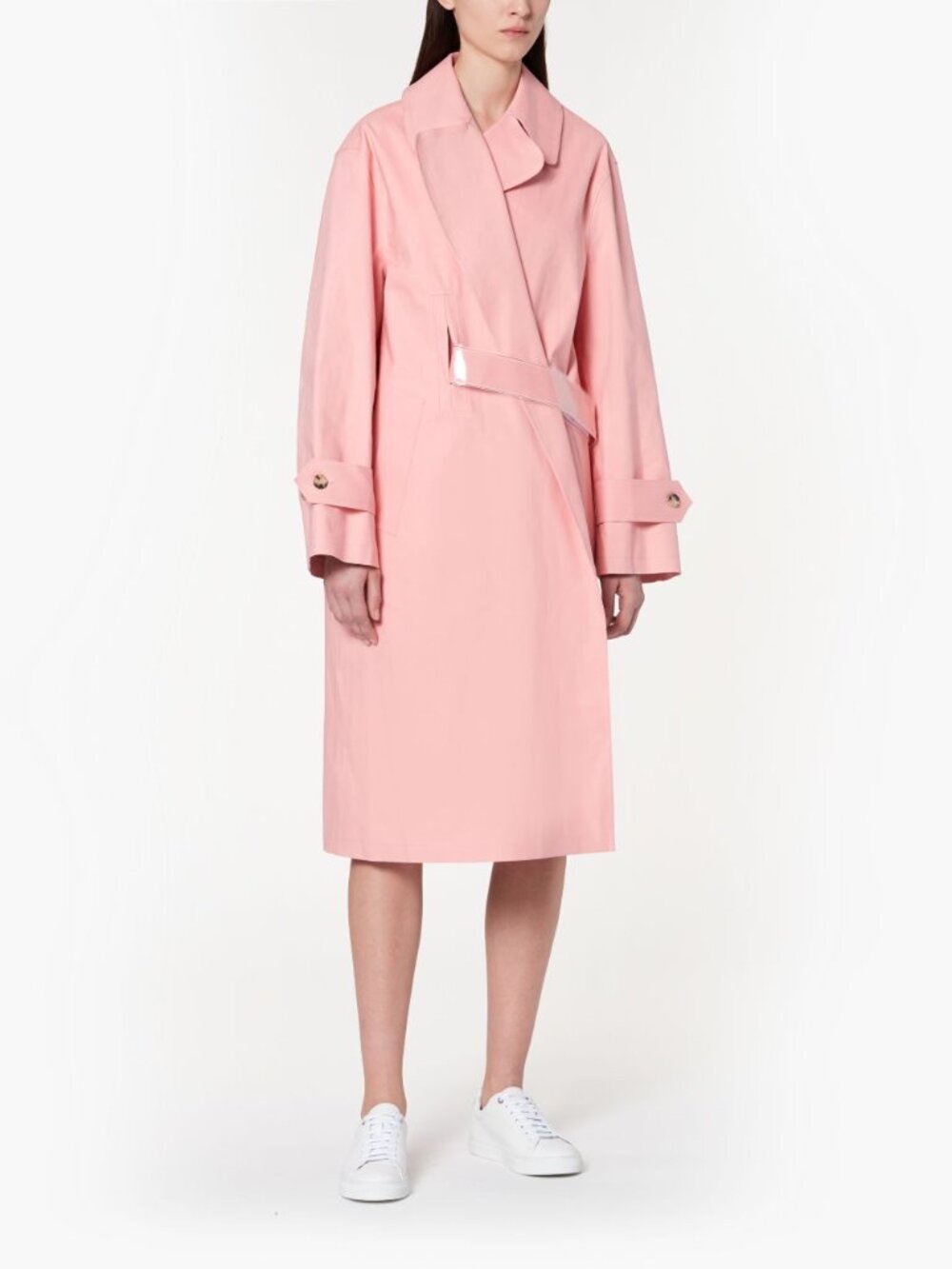 Maison Margiela x Mackintosh Single Breasted Trench Coat in Pink Size 42